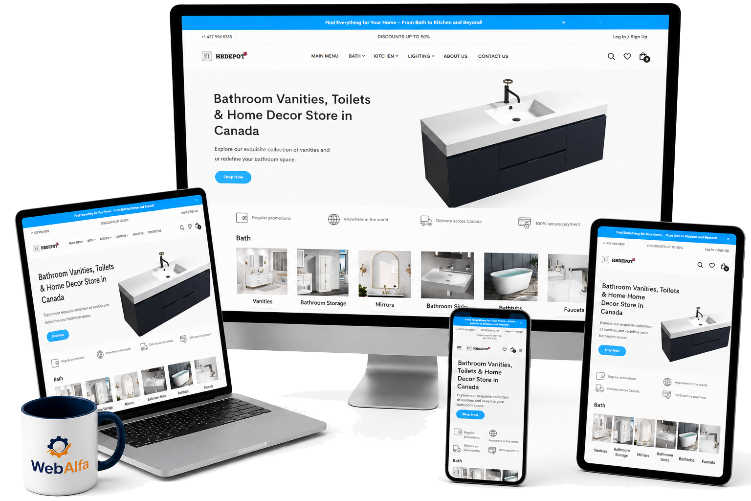 HBDepot.ca website — SEO case study
